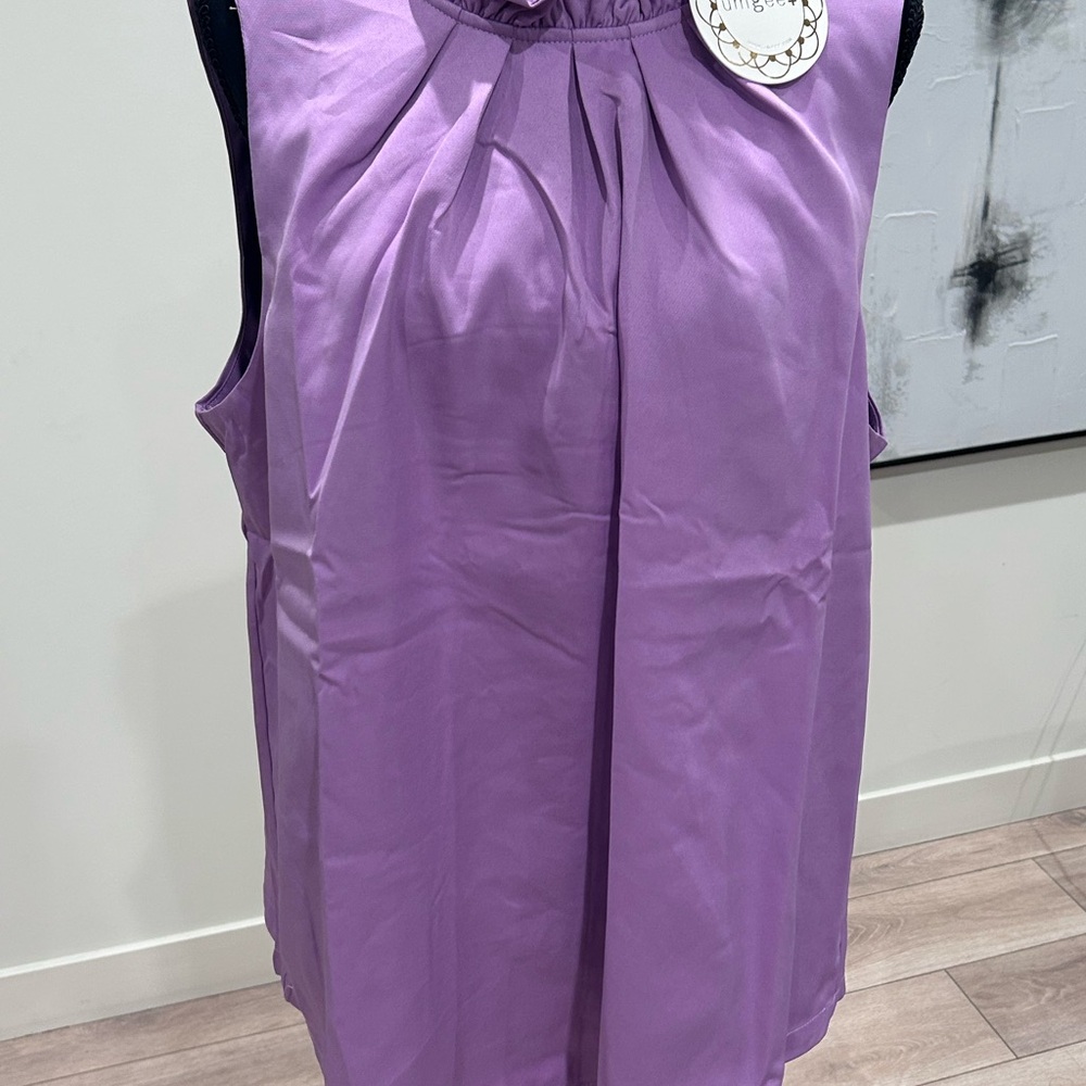 Umgee Lavender Sleeveless Blouse